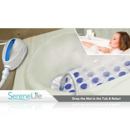 Pyle Phspamt22 Serene Life Bubble Bath Mat Body Spa Massage
