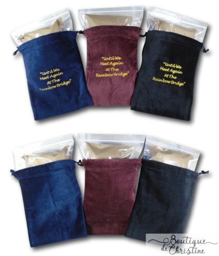 Rainbow Bridge And Plain "inside The Urn" Cremains Ashes Cremation Bags