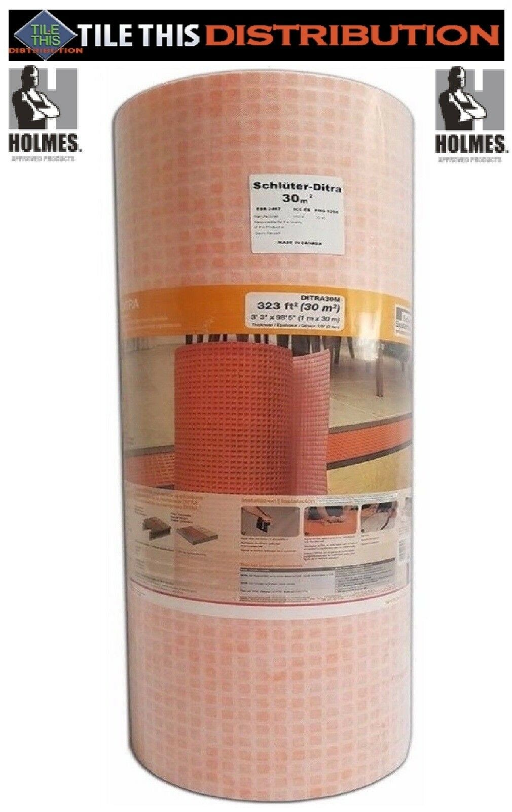 Schluter Ditra Uncoupling Membrane 10 To 323 Sf Rolls ~you Pick Size~