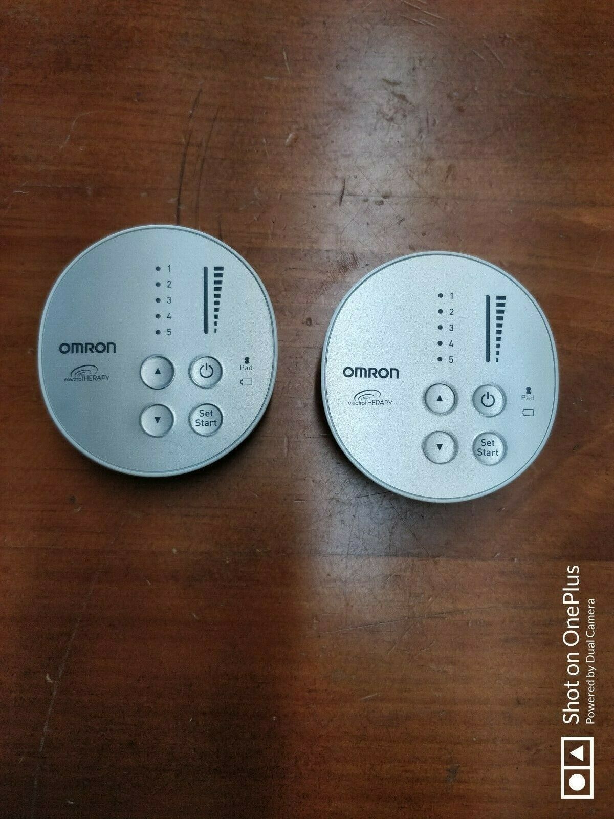 Omron Pocket Pain Pro Electro Therapy Pad Devices (2) - Pm3029 / Ref Hv-f013-z